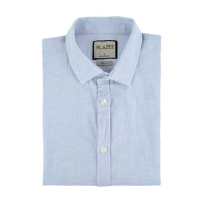 Camisa de Linho Manga Curta - Ocean